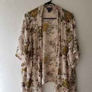 Floral kimono cardigan